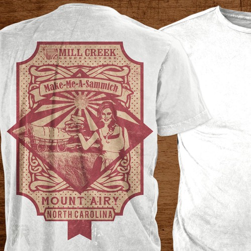 Classic t-shirt with the title 'Tee for Mill Creek General Store'