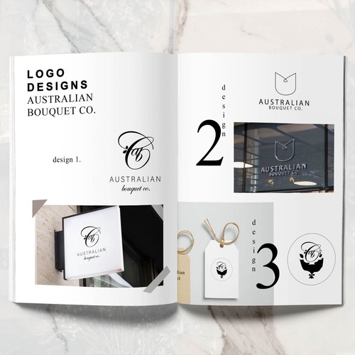 Flower shop logo with the title 'Flower Shop Logo Set'