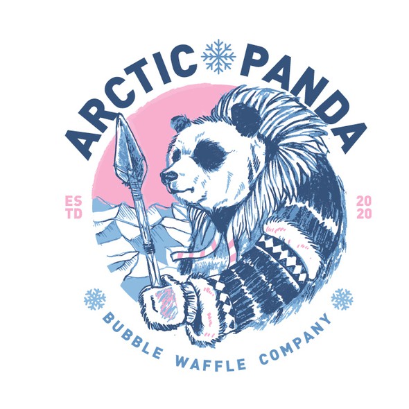 Waffle logo with the title 'Arctic Panda'