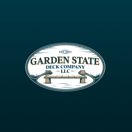 Deck design with the title 'Garden State Deck Company'