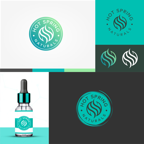 Heating design with the title 'Hot Spring Naturals'