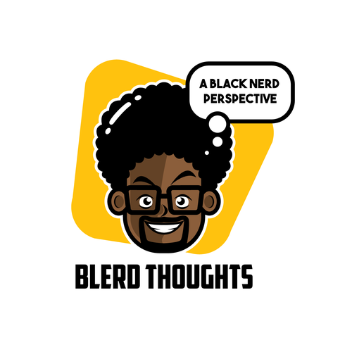 Nerd design with the title 'Blerd Thoughts Logo'