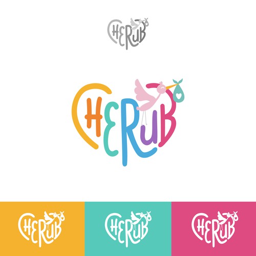 Stock design with the title 'Logo Cherub'