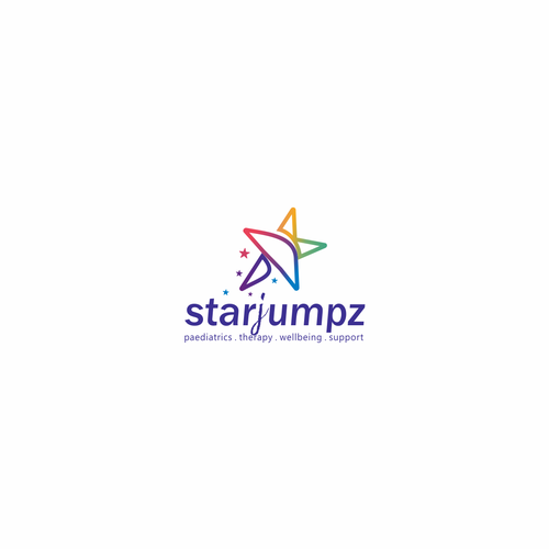 Jumping logo with the title 'Star logo for starjumpz'