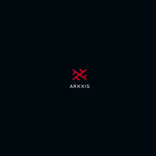 Production design with the title 'Arxxis Proposal Logo Design'