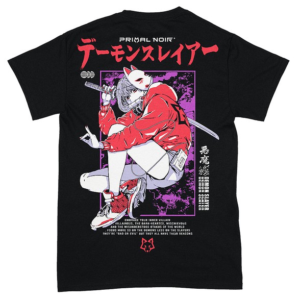 Anime t-shirt with the title 'Original Anime T-shirt (Inspired by Demon Slayer)'