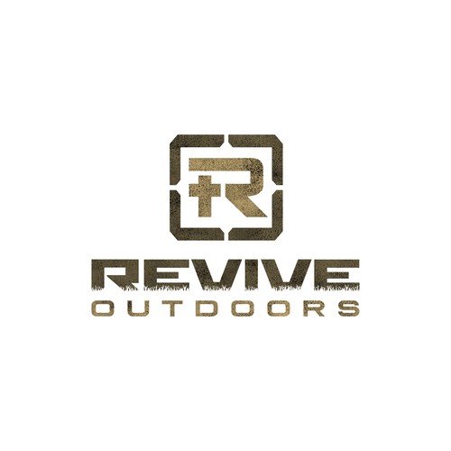 Target logo with the title 'Revive Outdoors - Logo Design'