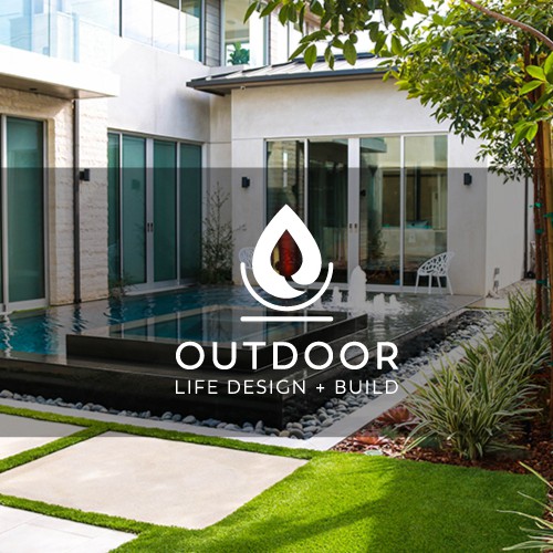 Edgy logo with the title 'Outdoor life design's logo concept!'