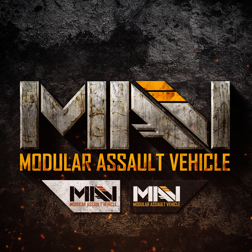 Game logo with the title 'Logo design for MAV'