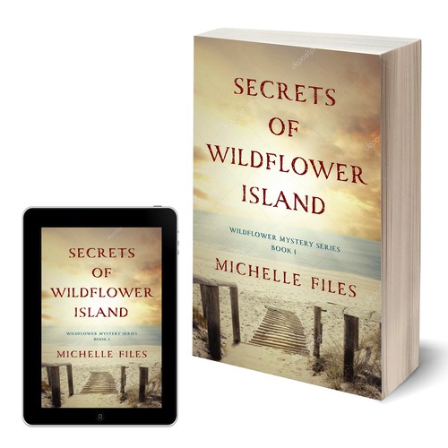 Beach book cover with the title 'Book Cover Contest Entry'