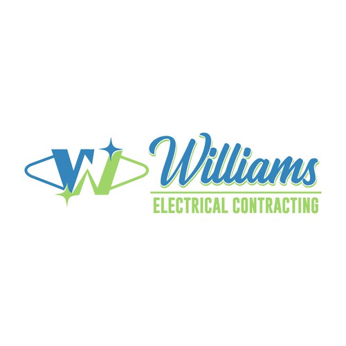 Logo with the title 'Electrical company logo'