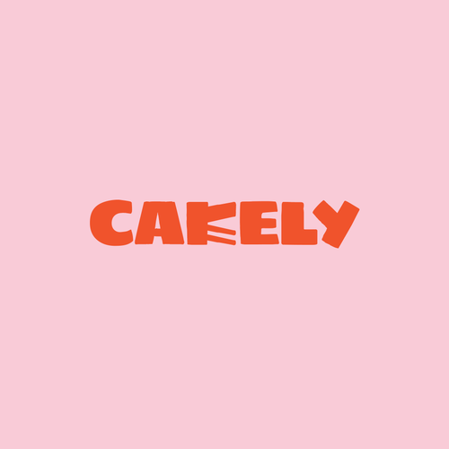Cake design with the title 'Cakely'