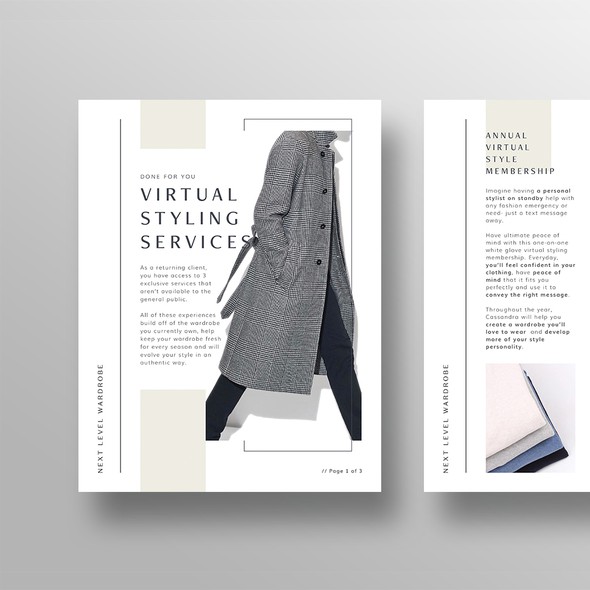 Document design with the title 'Sales Document/Flyer Design'