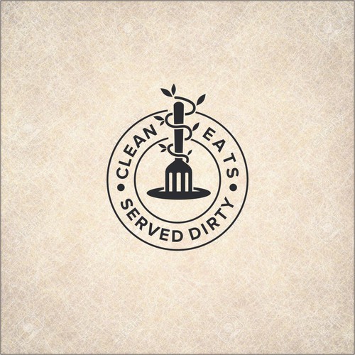 Eating logo with the title 'Logo Concept for Clean Eats'