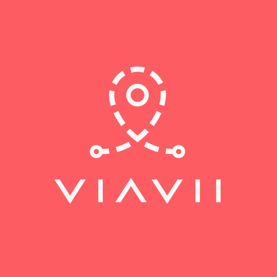 Location pin logo with the title 'ViaVII '
