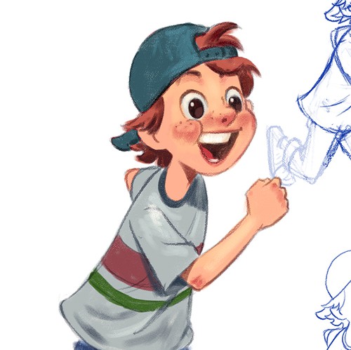 Cute design with the title 'Dynamic Children's Book Character Mascot'