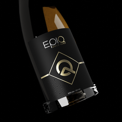 Black and white label with the title 'epiu'