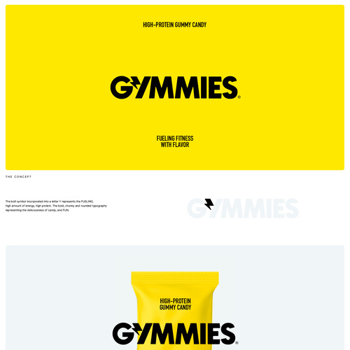 Fitness brand with the title 'Fun, Bold and Modern Logo and Identity for Fitness Nutrition Brand'