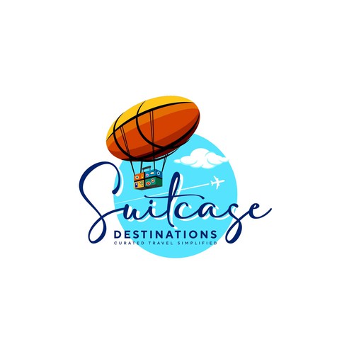Travel agency brand with the title 'Suitcase Destinations'