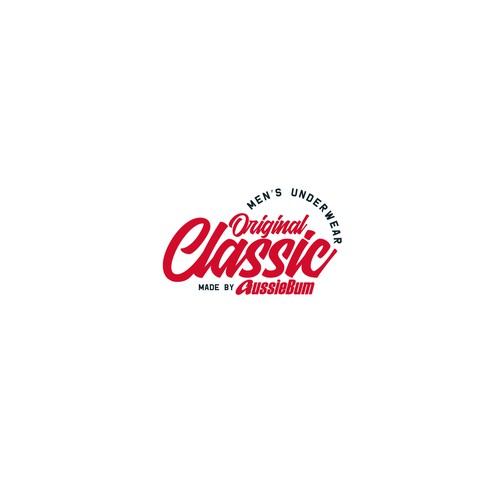 Male design with the title 'Logo Concept for underwear company'