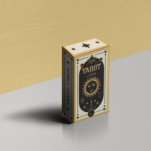 Card game design with the title 'Tarot cardbox'