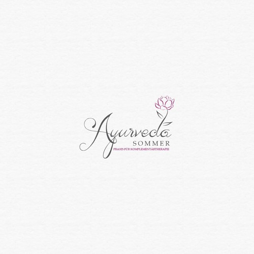 Flower brand with the title 'Logo for Ayurveda-Therapie'