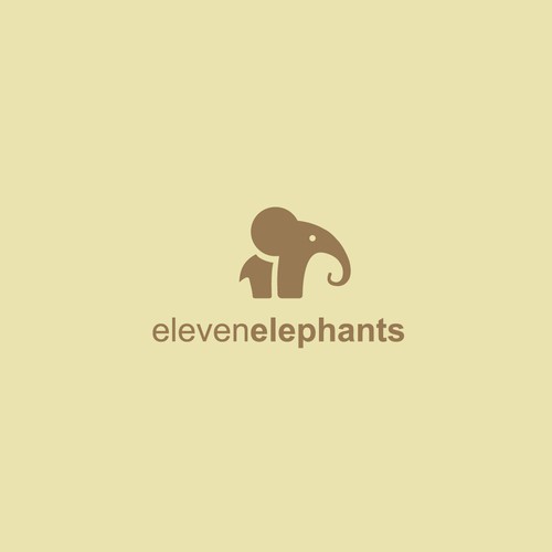 Elephant logo with the title 'Eleven Elephants logo'