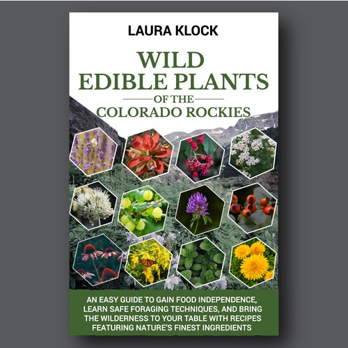 Grid design with the title 'Wild Edible Plants'