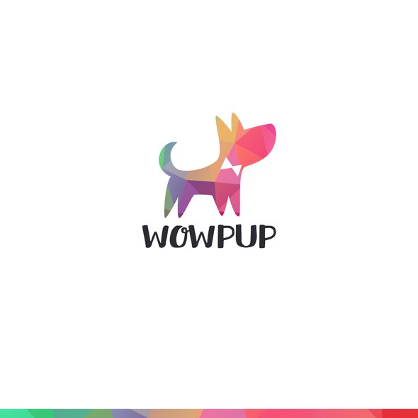 Puppy logo with the title 'Logo design'