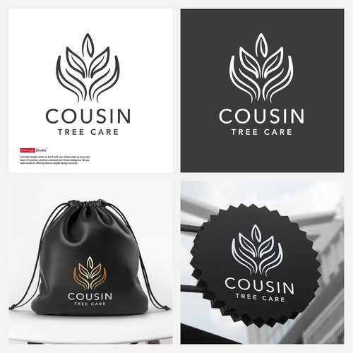 Environmental brand with the title 'Cousin Tree Care'