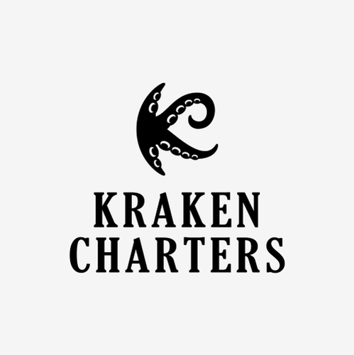 Logo with the title 'KRAKEN CHARTERS'