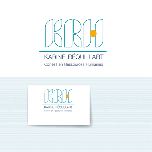 Harmony logo with the title 'Logo pour consultante en Ressources Humaines'