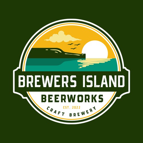 Island logo with the title 'Brewers Island Beerworks'