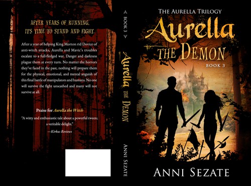 Series book cover with the title 'Book Cover for Aurella the Demon (Book 3)'