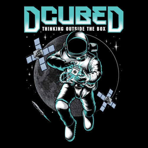 Satellite design with the title 'Astronaut space'