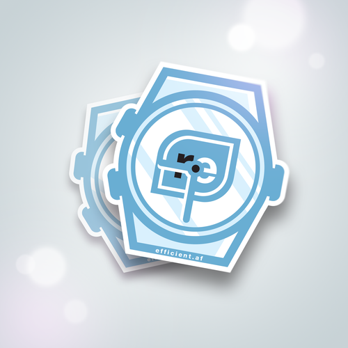 Watch design with the title 'sticker design'