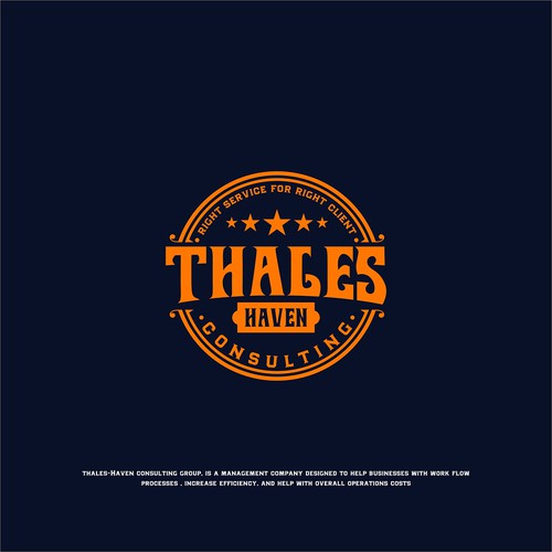 Orange brand with the title 'THS Thales Haven Consulting'