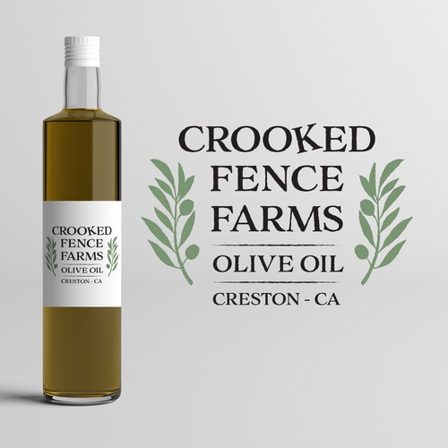 Olive logo with the title 'Logo for an olive oil producer'