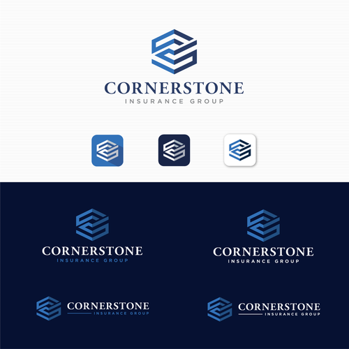 Insurance logo with the title 'Logo for Cornerstone'