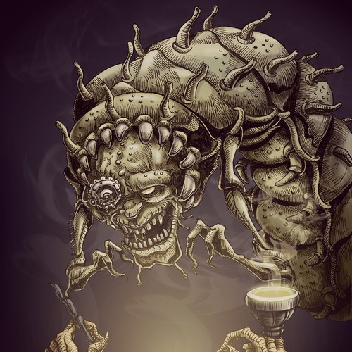 Drawing design with the title 'Cover book '