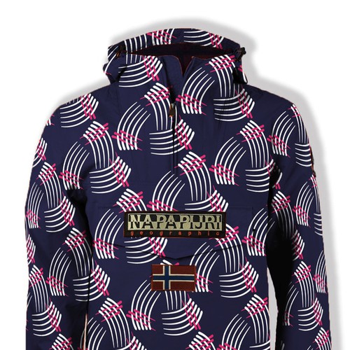 Jacket design with the title 'Pattern for well known clothing company'