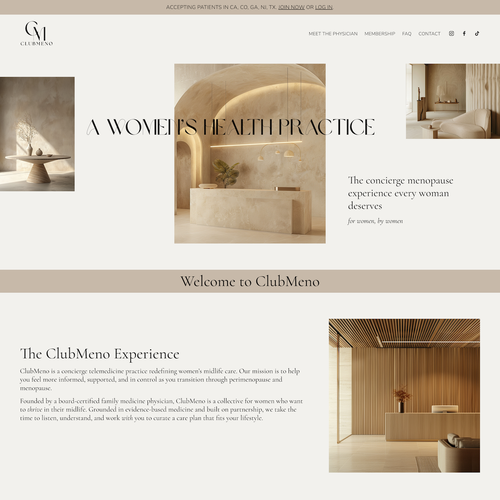 Design with the title 'Redefining Women’s Midlife Health'