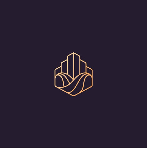Hotel brand with the title 'Luxury logo concept for apartment'