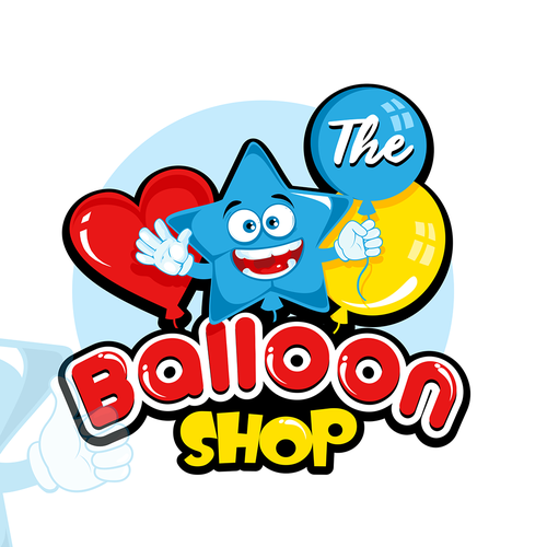 Balloon design with the title 'The Balloon Shop'