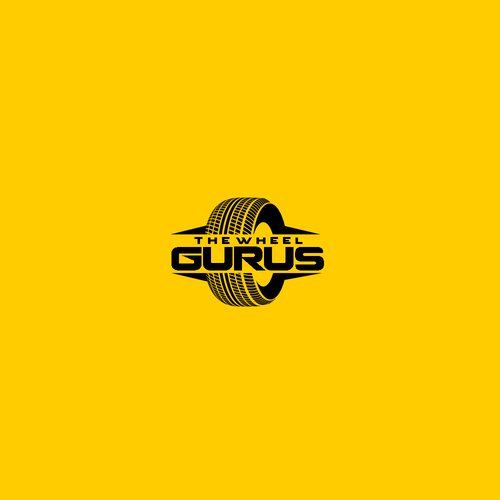 Racing logo with the title 'The Wheel Gurus'