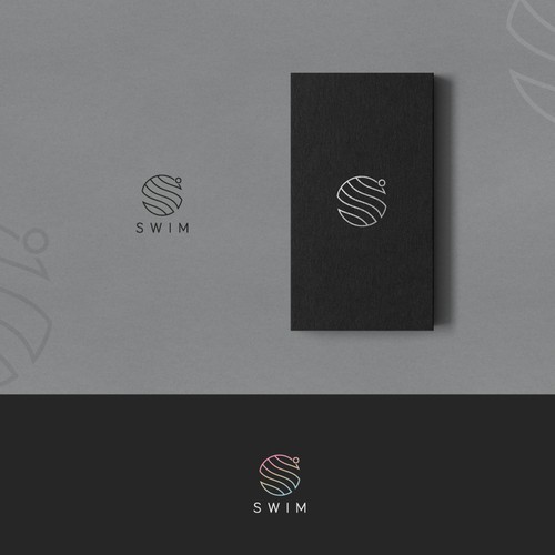 Iconic logo with the title 'Swim Logo Design'