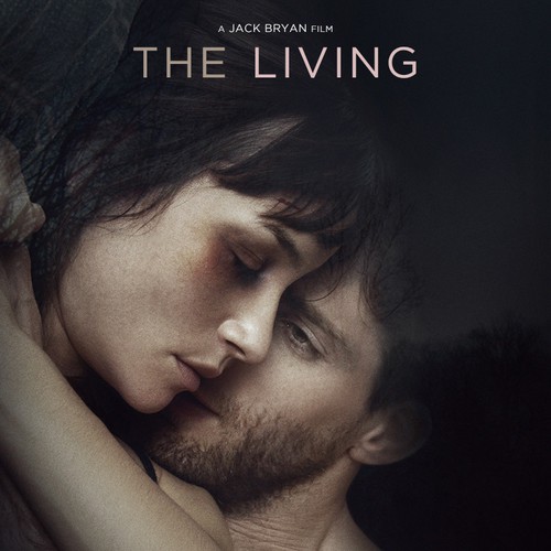 Movie design with the title 'The Living Film Poster'