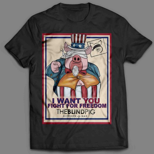 Pig t-shirt with the title 'UNCLE PIG'