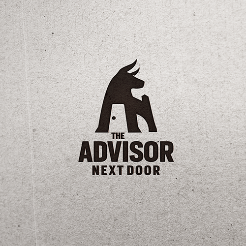 Door design with the title 'Cool logo for money blog'