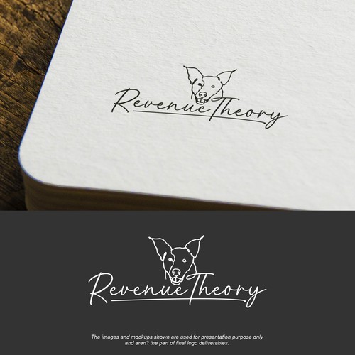 One line design with the title 'Revenue Theory'